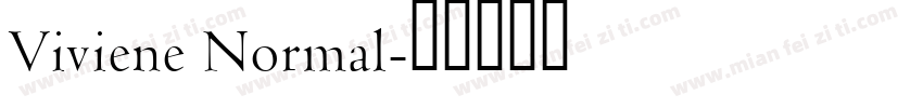 Viviene Normal字体转换